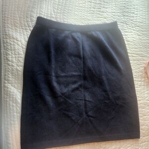 St. John Navy Sleeveless Midi Dress